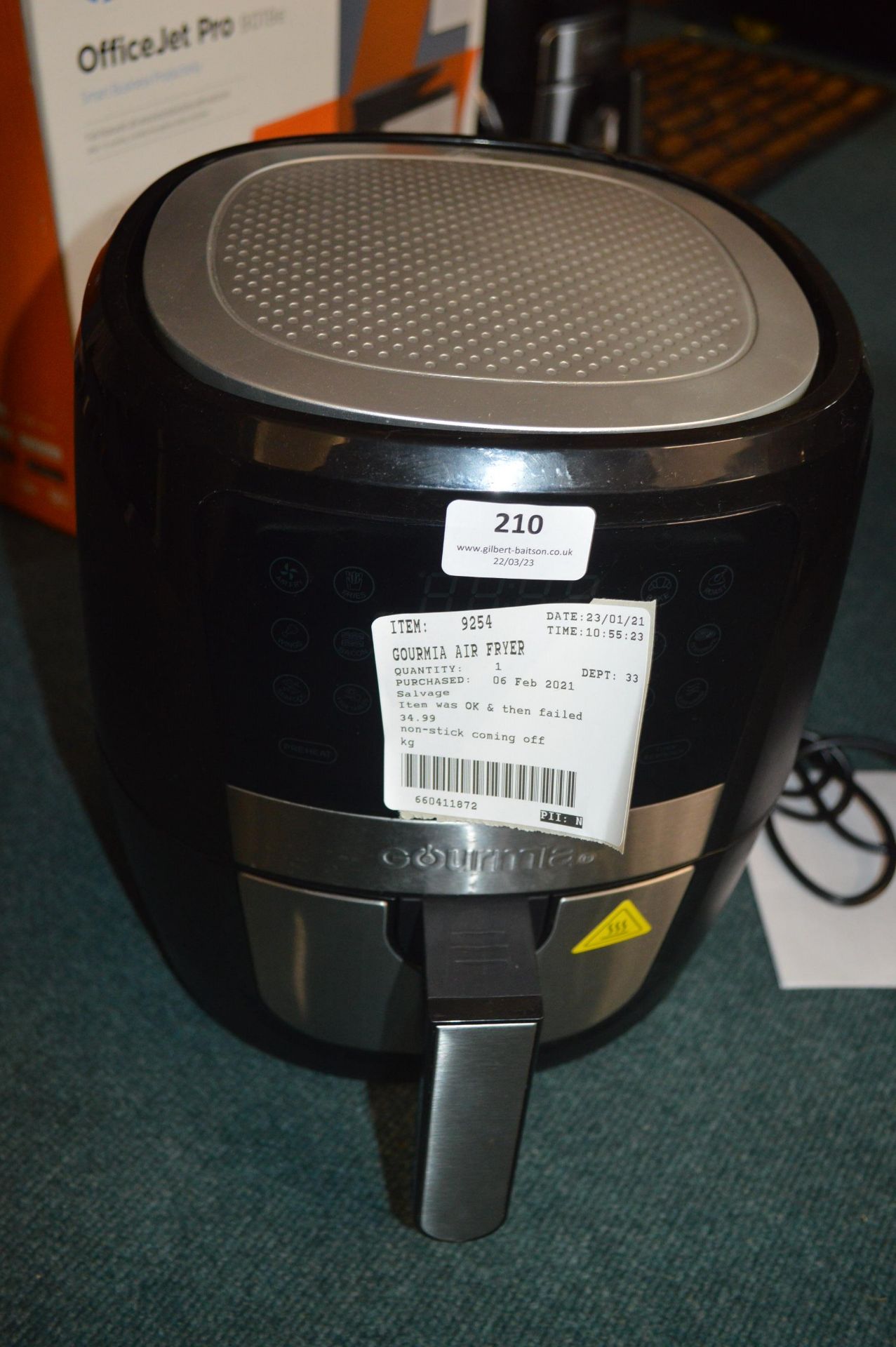 *Gourmia Digital Air Fryer