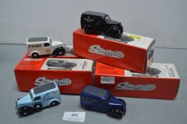 Four Boxed Somerville 1:43 Scale Diecast Ford Vans
