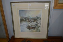 Tom Harland Framed Print "The Silent River Hull"