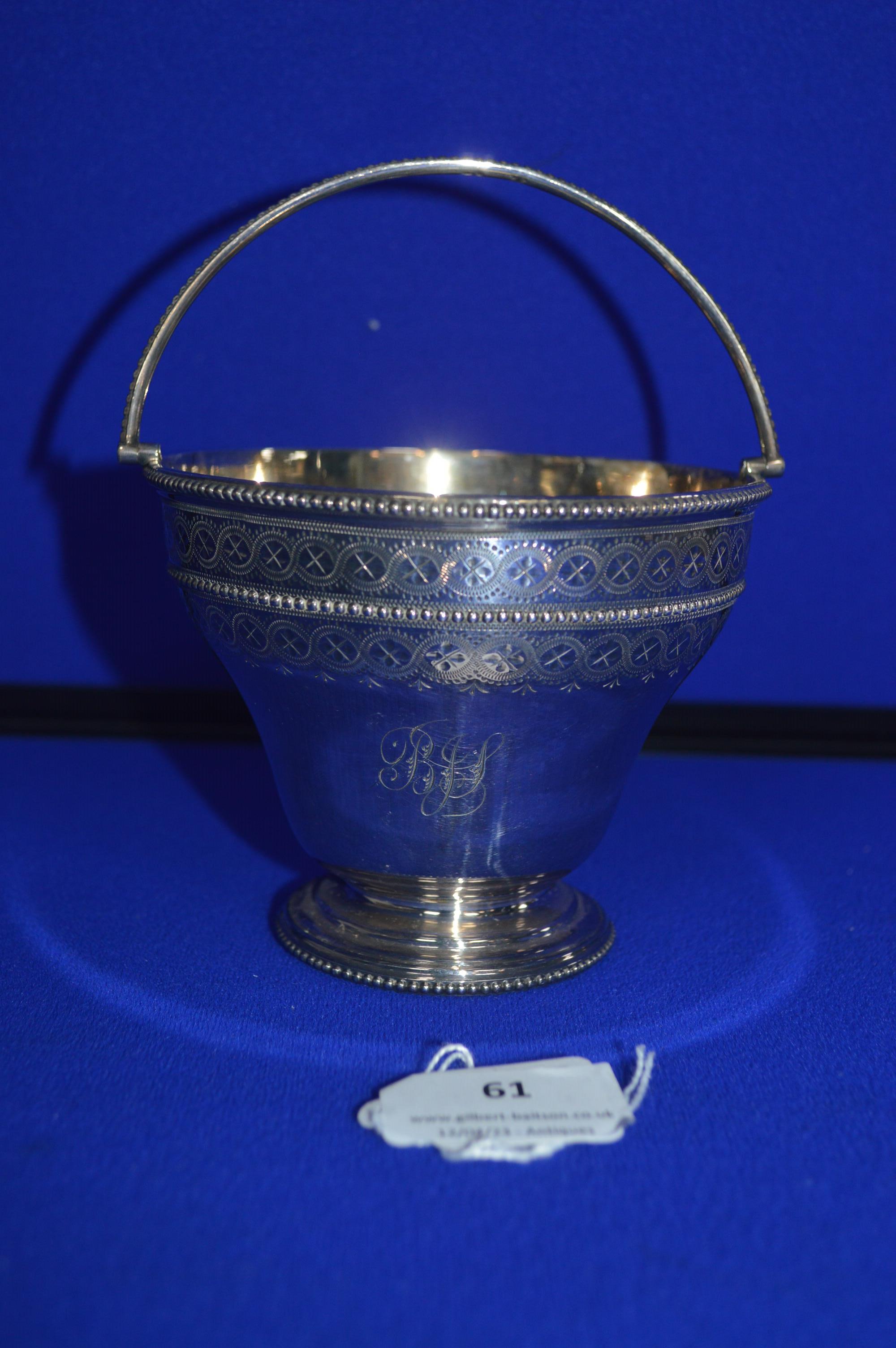 Hallmarked Sterling Silver Sugar Basket - London 1868, ~253g - Image 2 of 4