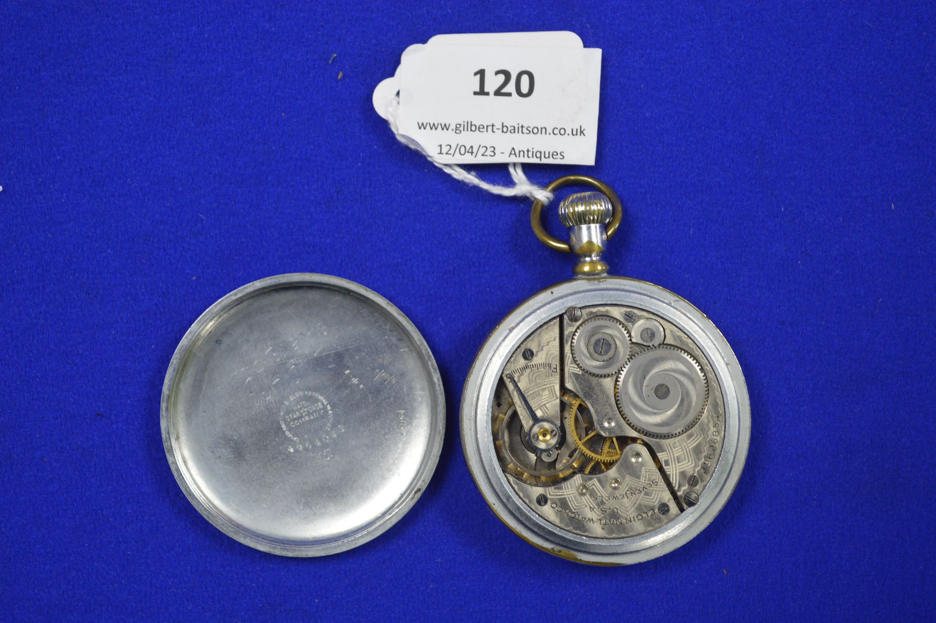 Military Elgin Pocket Watch (in working order) - Image 3 of 3