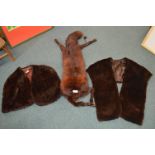 Vintage Fur Shrug, Tippet, and a Muff