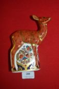 Royal Crown Derby Fawn with Gold Stopper