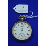 9k Gold Pocket Watch by Waltham USA - Birmingham 1925