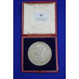 1897 Victoria Silver Medallion ~83.66g with Original Presentation Case