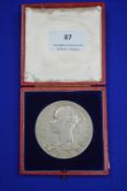 1897 Victoria Silver Medallion ~83.66g with Original Presentation Case