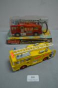 Two Dinky Fire Engines