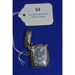 Hallmarked Sterling Silver Vesta Case - Birmingham 1910