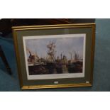 Framed Hull Docks Print by Adrian Thompson
