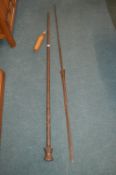 Ivory Coast Blowpipe and Spear