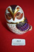 Royal Crown Derby Tawney Owl with Gold Stopper