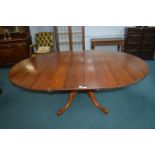 Oval Cherrywood Extending Dining Table