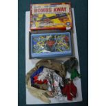 Action Man Clothes and Accessories, plus Bombs Away Game
