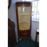 Reproduction Continental Style Corner Display Cabinet