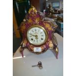 Decorative Reproduction French Style Mantel Clock