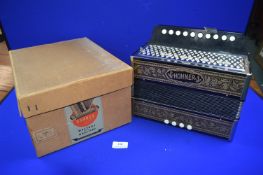 Hohner Accordion with Original Box No.1140 10/4/2