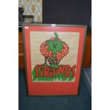 1960's Framed Strawbs Poster