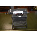 Vintage Imperial Cast Iron Typewriter
