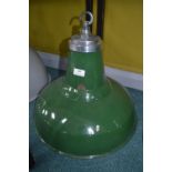 Green Enamel Industrial Style Ceiling Light