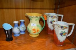 1930's Pottery Jugs and Vases