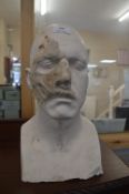 *Phantom of The Opera Plaster Head Mould of The Actor David Willets by Christopher Tucker