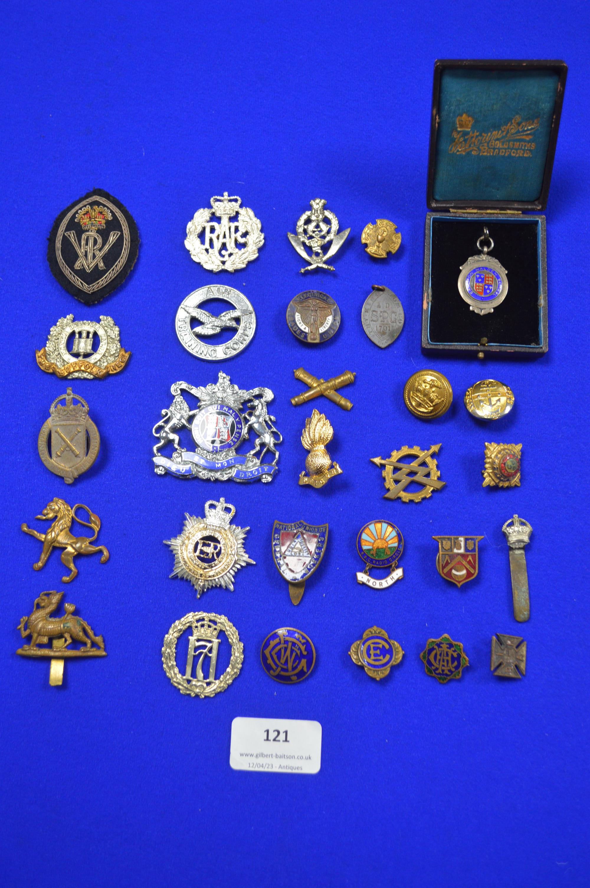 Military and Enamel Badges