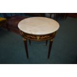 Marble Topped Reproduction Occasional Table