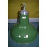 Green Enamel Industrial Style Ceiling Light