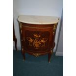 Reproduction Continental Style Bow Front Cabinet