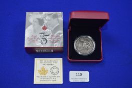 Canadian Royal Mint 2014 $20 Fine Silver Coin 75th Anniversary of the First Royal Visit