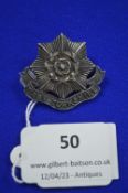 Hallmarked Silver East Yorkshire Regimental Badge - Birmingham 1915, ~7.3g gross