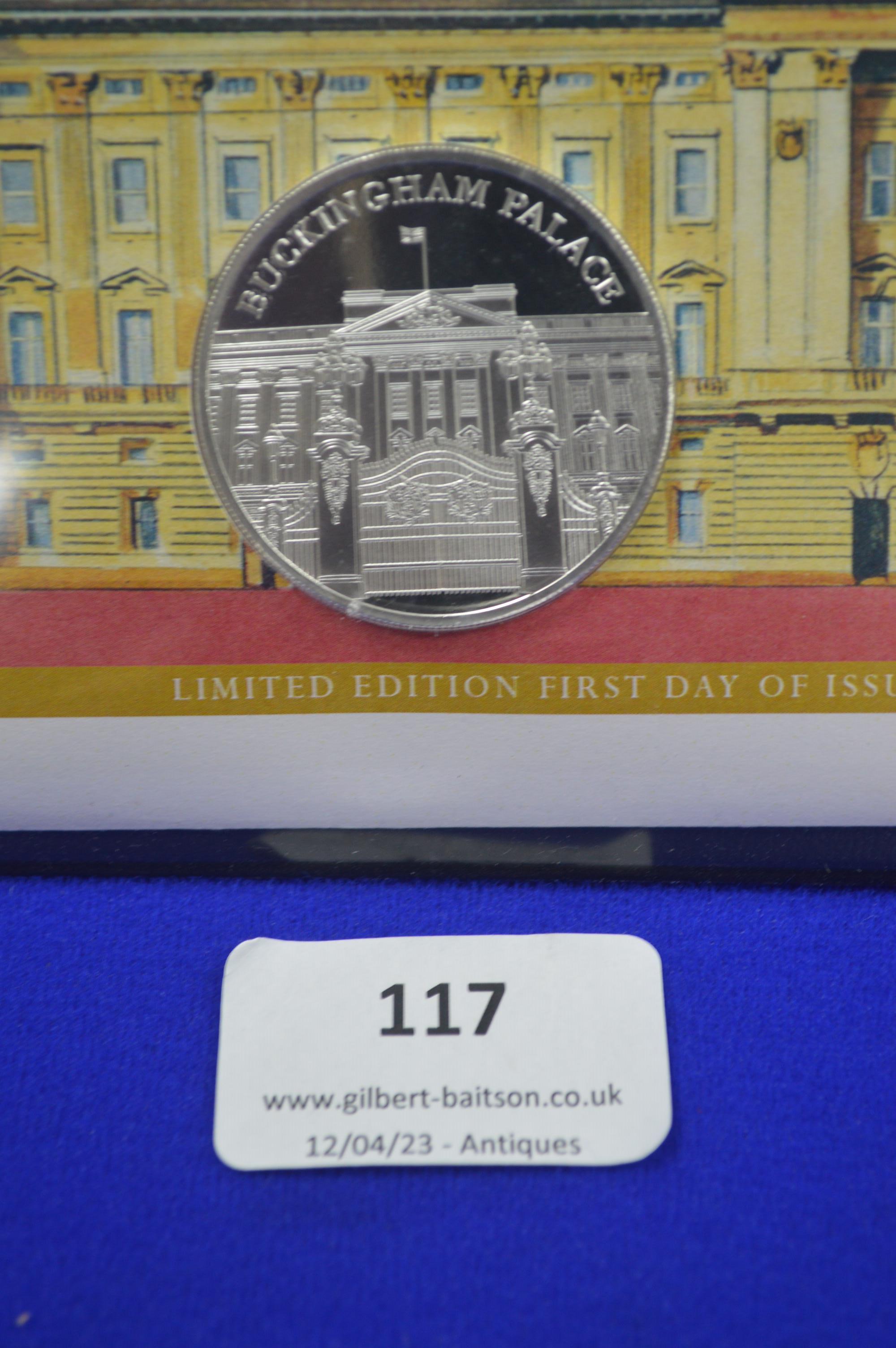 Westminster Buckingham Palace 2014 Silver First Day Commemorative Cover - Image 2 of 2
