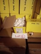 12,000 X 15/16MM WHITE SNAP OVER PIPE CLIPS - RRP £ 980 : Based in Leeds full details will be handed