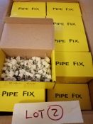 4000 X 10MM WHITE NAIL DOWN PIPE CLIPS - RRP £ 180 : Based in Leeds full details will be handed to