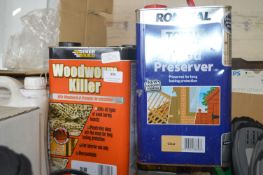 2x 5L of Woodworm Killer and 2x 5L Wood Preserver