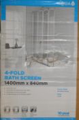 *Five 1400x840mm Four-Fold Bath Screens (salvage)