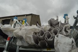 *Pack of Six White Guttering (salvage)