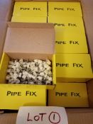 2000 X 10MM WHITE NAIL DOWN PIPE CLIPS - RRP £ 90 : Based in Leeds full details will be handed to