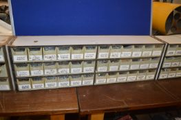 36 Drawer Storage Unit Containing Fixings