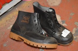 Pair of Inyati Steel Toecap Oil Resistant Boots Si