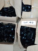 200 X RAIN WATER DOWN PIPE CLIPS BLACK - RRP £ 200 : Based in Leeds full details will be handed to