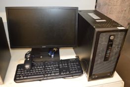 *HP Desktop PC (hard drive removed), Acer Monitor, Keyboard, and Mouse