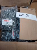 10 X 1KG BAGS 50MM ALUMINIUM RIBBED ROOFING NAILS - RRP £ 160 : Based in Leeds full details will