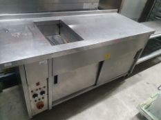 * hot cupboard with drop in bain marie