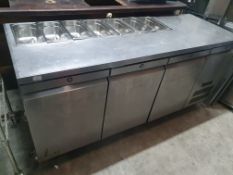 * Williams 3 door prep top fridge