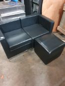 * sectional sofa and stool