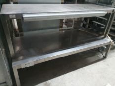 * S/S shelf and heated gantry