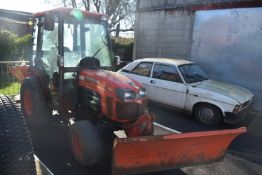 Kubota B3030 2013 with Snow Plow and Amazon Type E+S300 Gritter, Hours Showing: 0242.5 Full