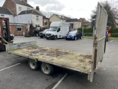 *Indespension Type V11 3.5-ton Twin Axle Trailer with Mesh Ramp ~4m long (This Lot is Located at The