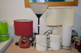 *Six Table Lamps